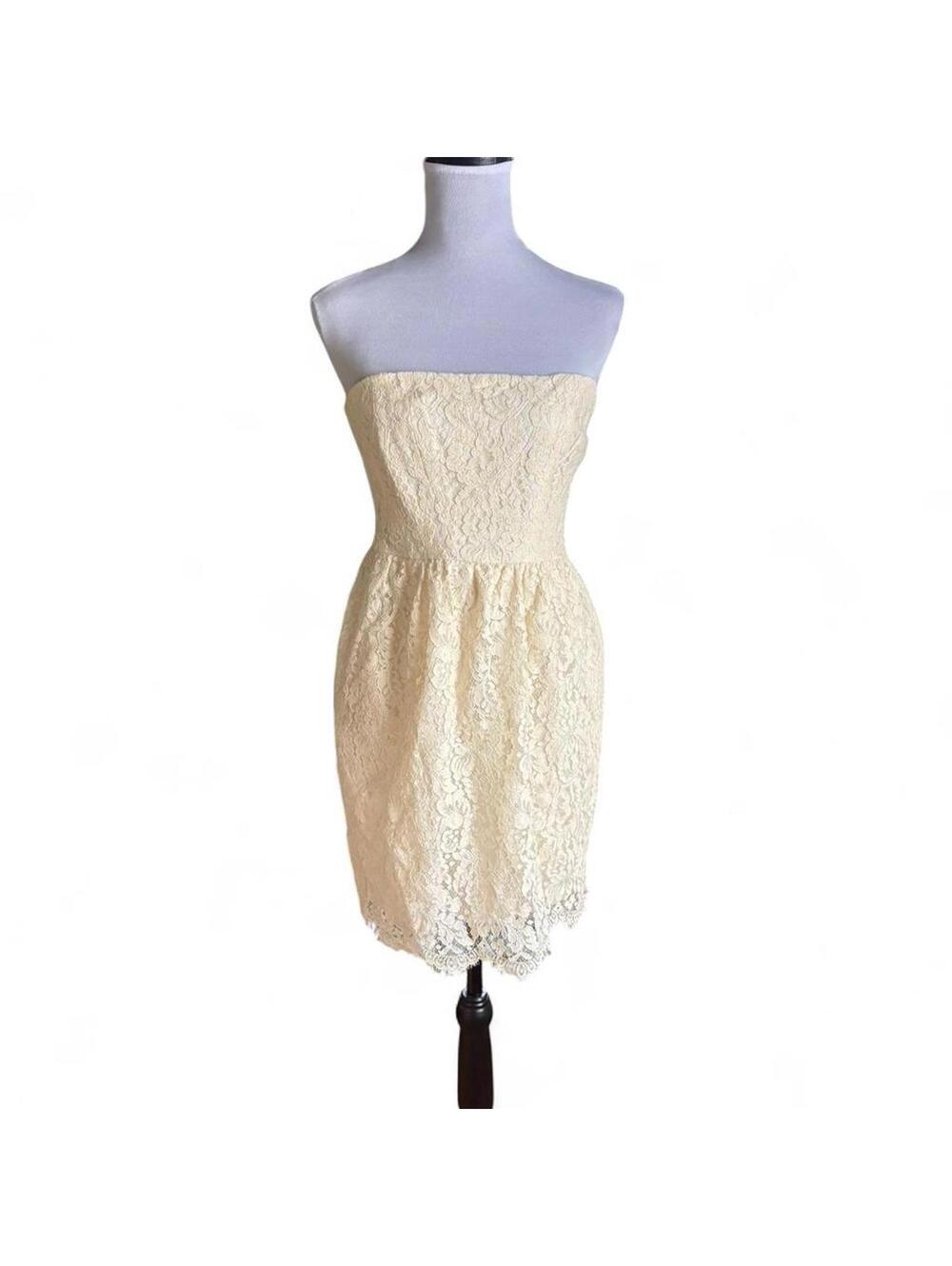 Shoshanna lace strapless dress size 6